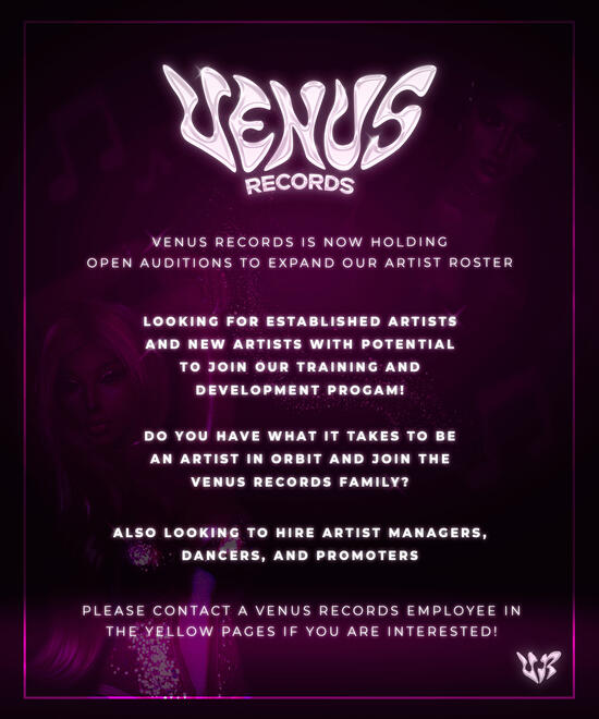 [2025] Open Auditions Event - Venus Records